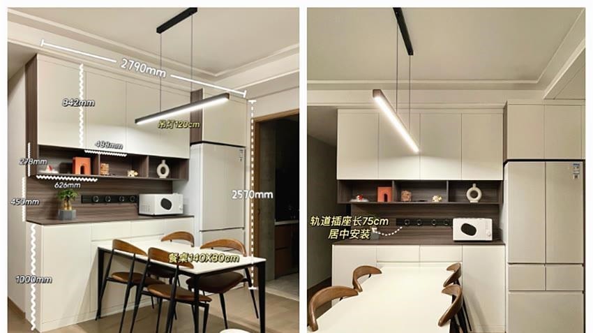 一字型|为何有了橱柜后还要餐边柜?过来人表示:这样设计真的超实用!