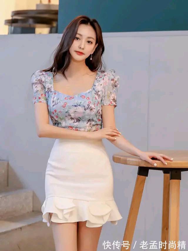 女神|上班不知道穿什么,不妨试试短袖衬衫配短裙,秒变办公室女神