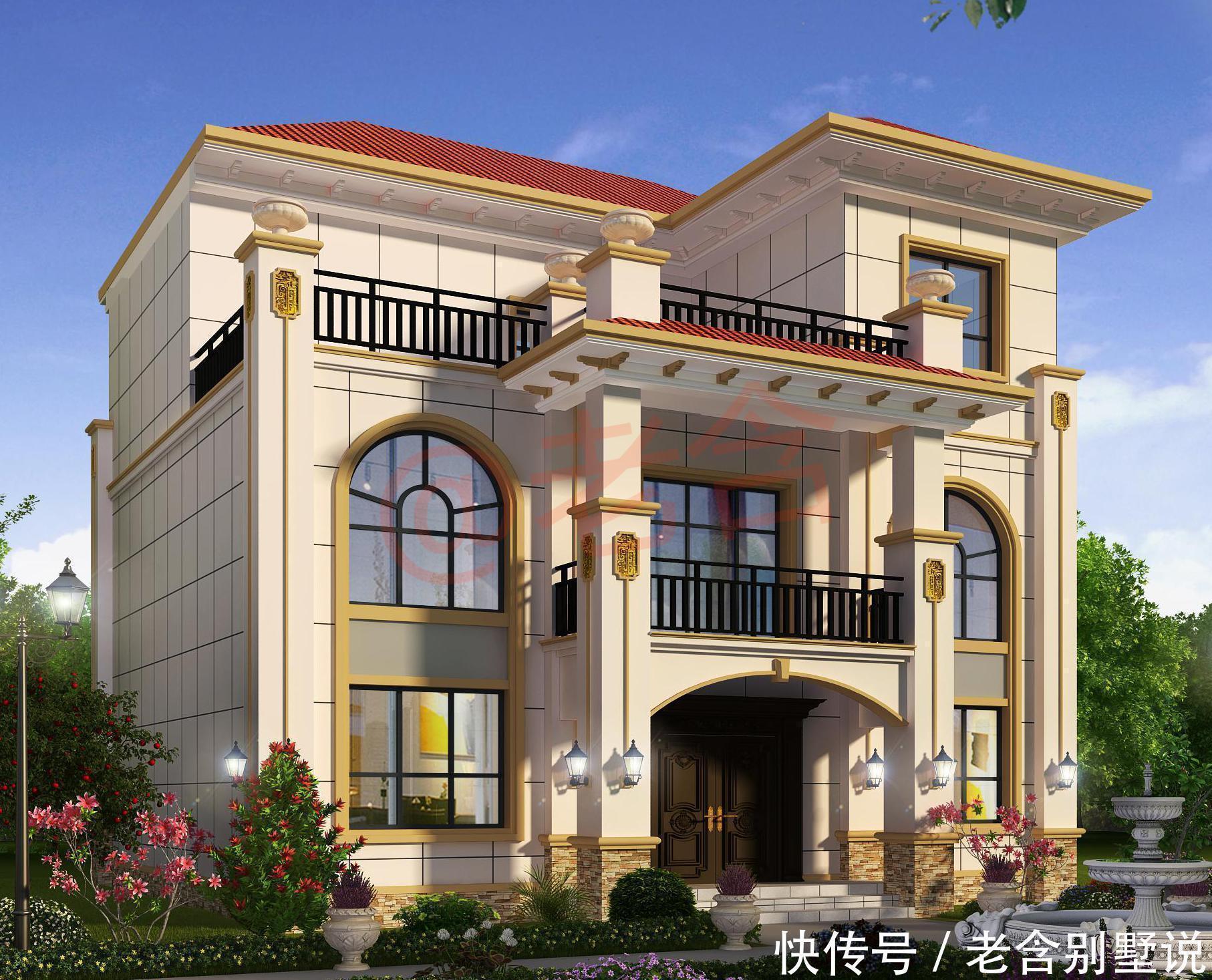 农村|这2套农村自建三层别墅颜值“超高”，布局合理，哪套更好看