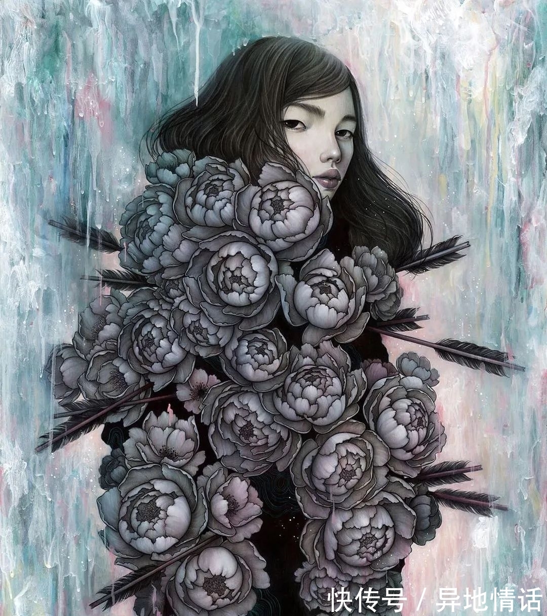 斯特拉·伊姆·赫特伯格@她手绘插画女孩,独特的气质,比任何头像壁纸还美