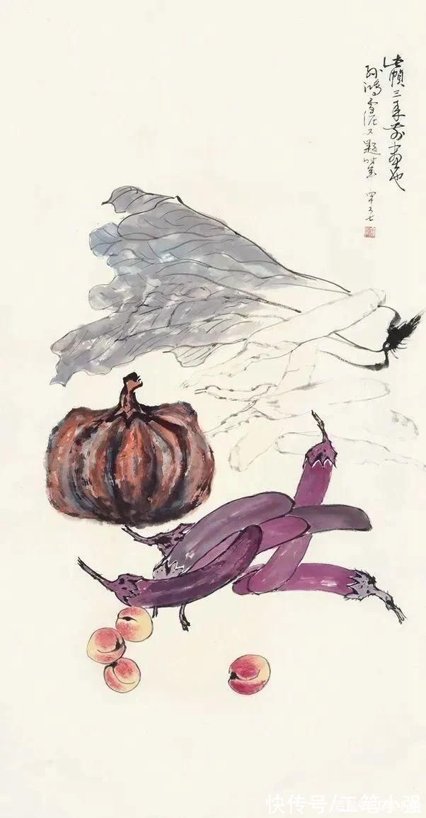 孙雪@淡雅秀逸，雅俗共赏。孙雪泥蔬果欣赏