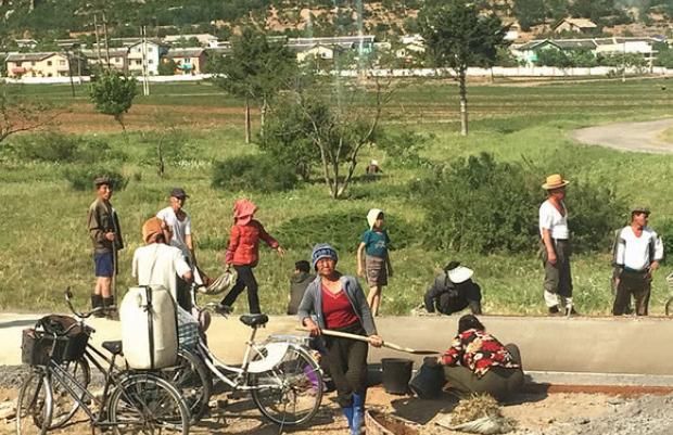  当地人|中国小伙去朝鲜旅游，被当地人百姓干活的场景吸引了目光