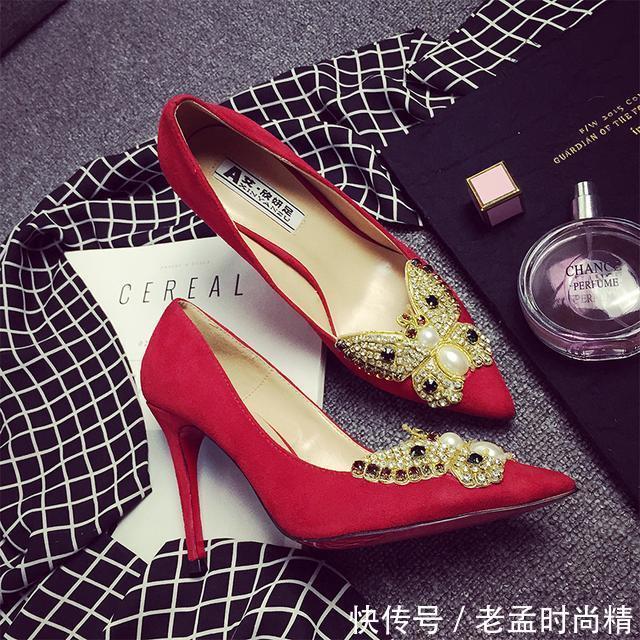 高跟鞋|五款绒面尖头高跟鞋,爱上细跟带来的自信与魅力,闺蜜看了也想要