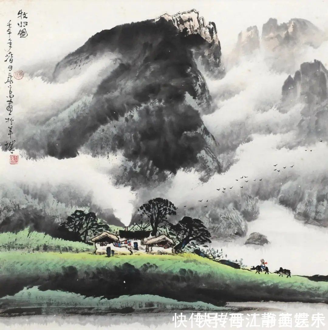 云山雾海@春晚绿野秀 岩高白云屯:这位岭南派画家笔下的云山雾海,厉害了