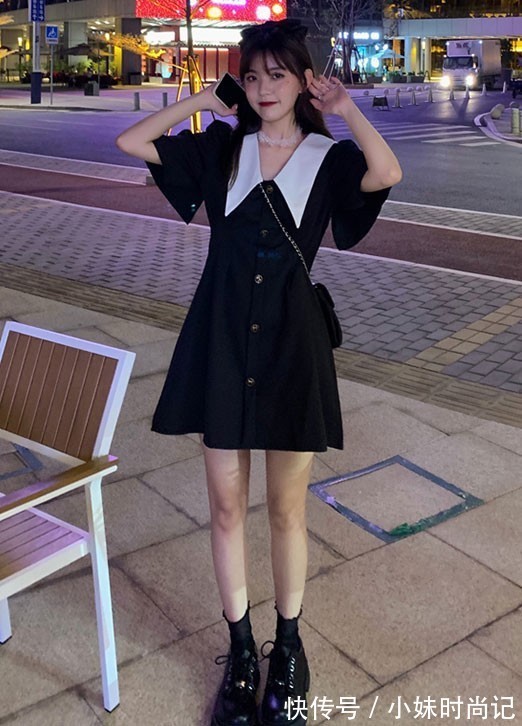 衣领|比碎花裙还要减龄的裙子,衣领的设计往往很重要