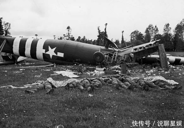 美军|诺曼底登陆之时的老照片:阵亡的美军伞兵、投降被俘的德军士兵