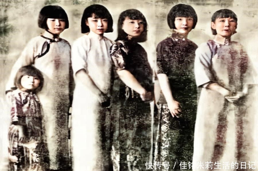 家族|张作霖家族老照片6个女儿如花似玉，一个儿子成为开国少将