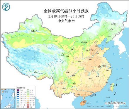 全国大部地区温度持续回升