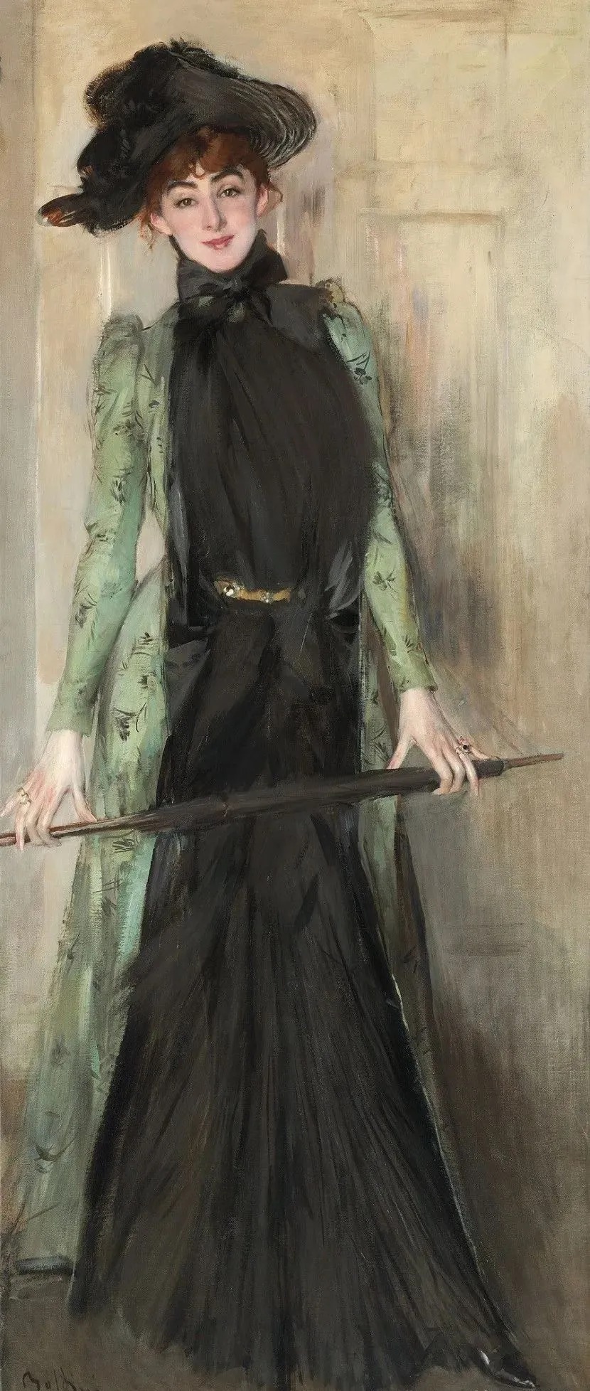 博尔迪尼$意大利画家博尔迪尼笔下的女子,女人味十足