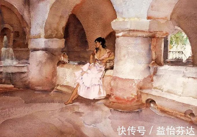 水彩!他是最会画人体画作的 世界顶尖级水彩大师