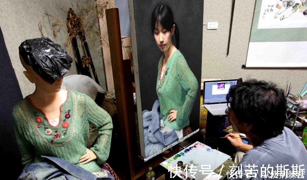 arun@比冷军还写实,独创缝纫机画画,一幅画画3年,耗费283万米线