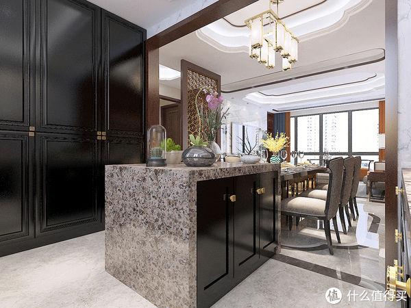 主卫|90后深漂回老家长沙买200㎡复式楼，装新中式风，客厅大气又有意境