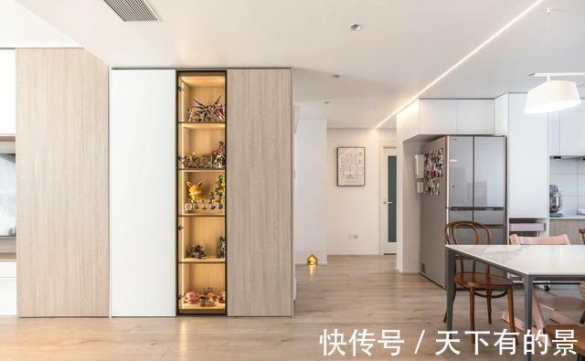 榻榻米|130㎡简约新房,阳台打造榻榻米+小树屋,四分离卫生间是最大亮点