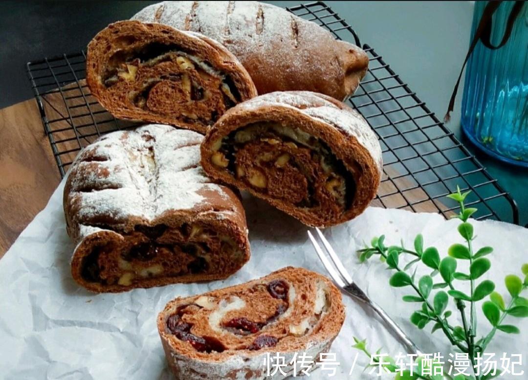 高筋面粉|奈雪家的嘟嘟包，也可以在家制作了！可可麻薯软欧包！