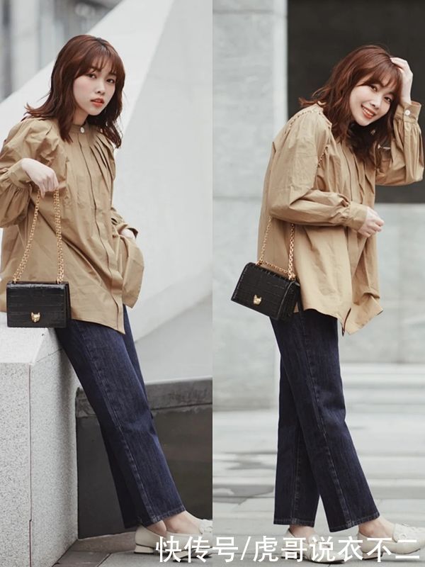 1米5的小个子春季怎么穿？看她的日系温柔风搭配，真的太会穿了