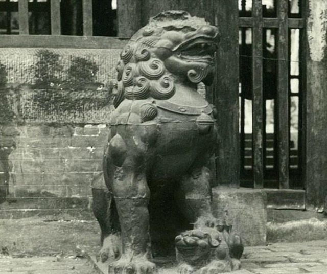 晋祠铁狮子|晋祠铁狮子曾经满身锈迹,专家用了三个“妙”招,最后修复成功