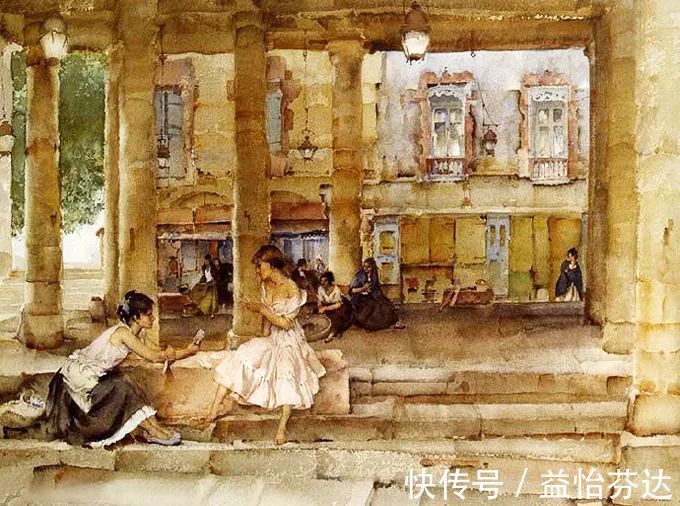 水彩!他是最会画人体画作的 世界顶尖级水彩大师