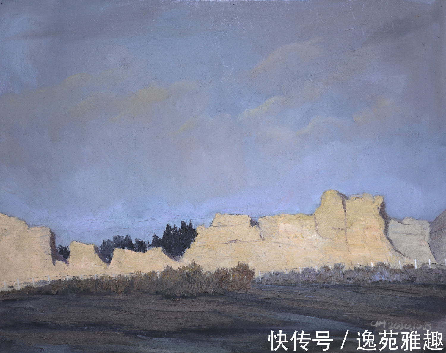 x60$「作品欣赏」心中有旷野,所画皆美景,油画艺术家殷国海作品欣赏