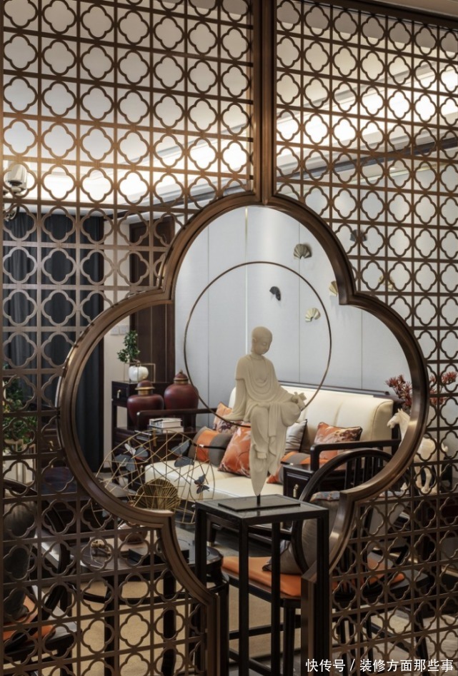 衣帽间|260平新中式四居室,化繁为简,在意境