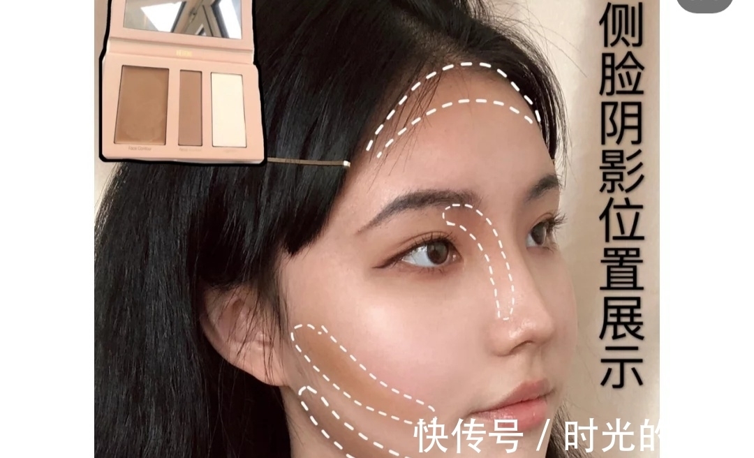 脸型|圆脸必备修容大法,修容成功秒变小脸尖下巴,让圆脸型更有高级感