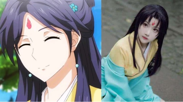 萧瑟|神还原的国漫角色cosplay,淮竹妈妈很可爱,言生的萧瑟出神入化