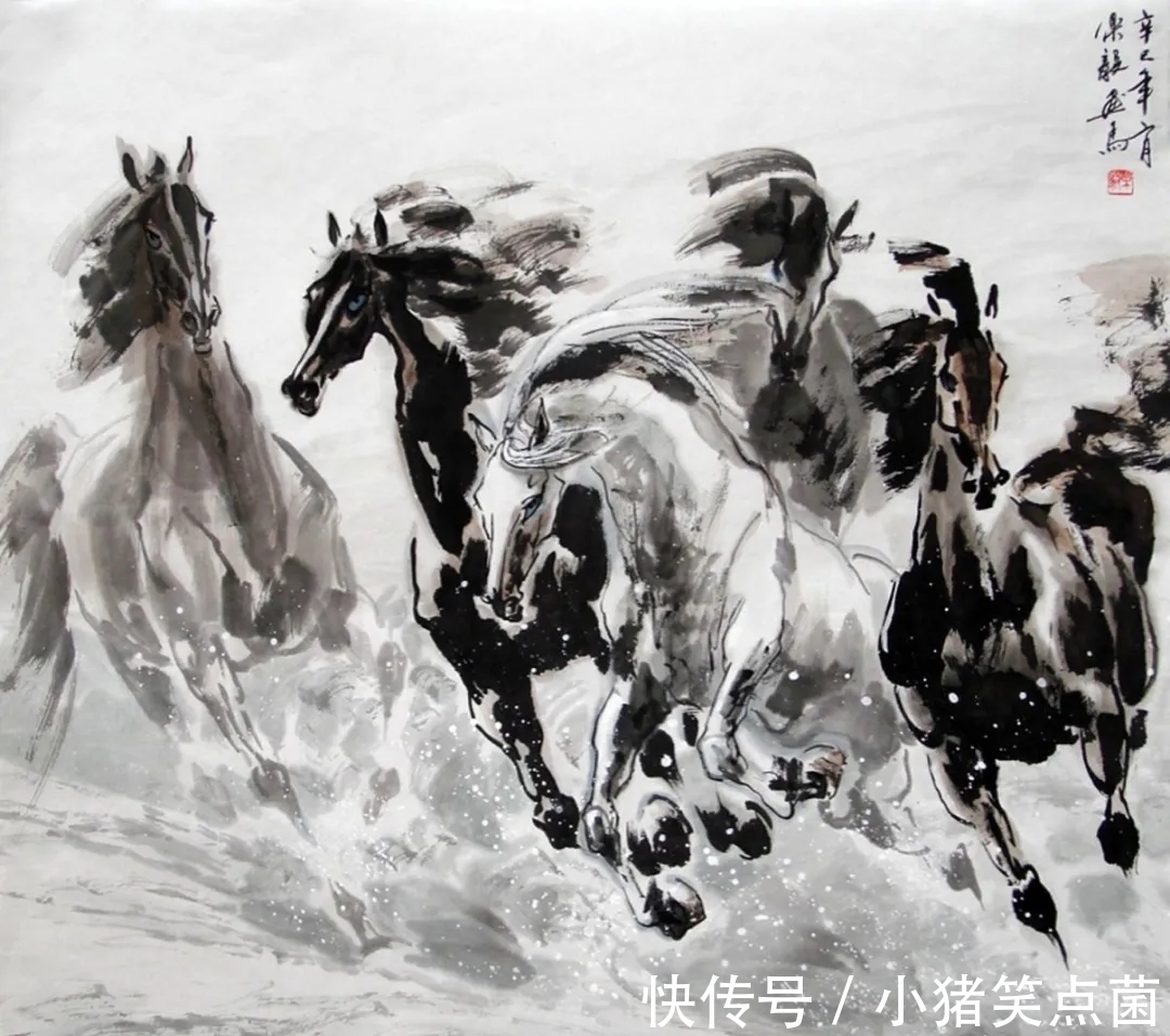 人观|他笔下的骏马,作品不落俗套,让人观之如闻其声