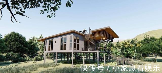 露台房|不买小区顶楼房,在阳台上搭建挑空露台,国外这样的房子我也想要