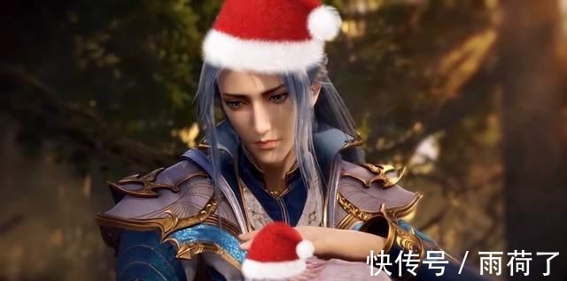 斗罗大陆|斗罗大陆也过圣诞绝美贺图细节感人,唐三秒变憨货,小舞好仙气