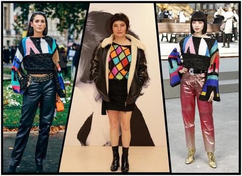  年轻|女人过了40别老穿纯色的，毛衣上添点花纹更个性，看着年轻了不少