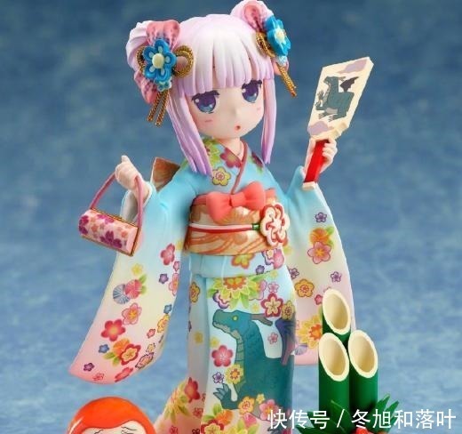 才川|龙女仆要出康娜和服手办,呆萌的样子太可爱,左下角的才川很搞笑