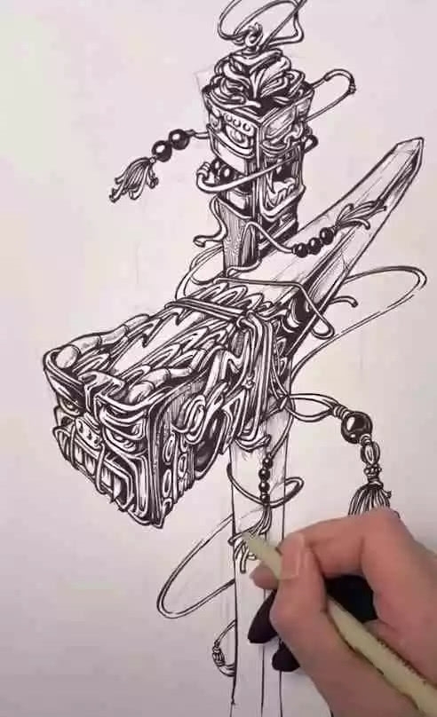 美术生小姐姐画筷子,看到成品的那一刻,请问你是天神下凡吗?