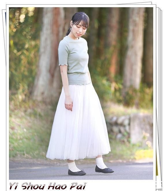 鞋子|夏季网纱裙的日系流行穿搭示范,看日本女人怎么给它配上衣和鞋子