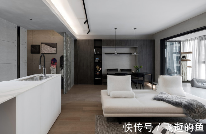 客厅|摩登玩味-新青年的现代酷宅