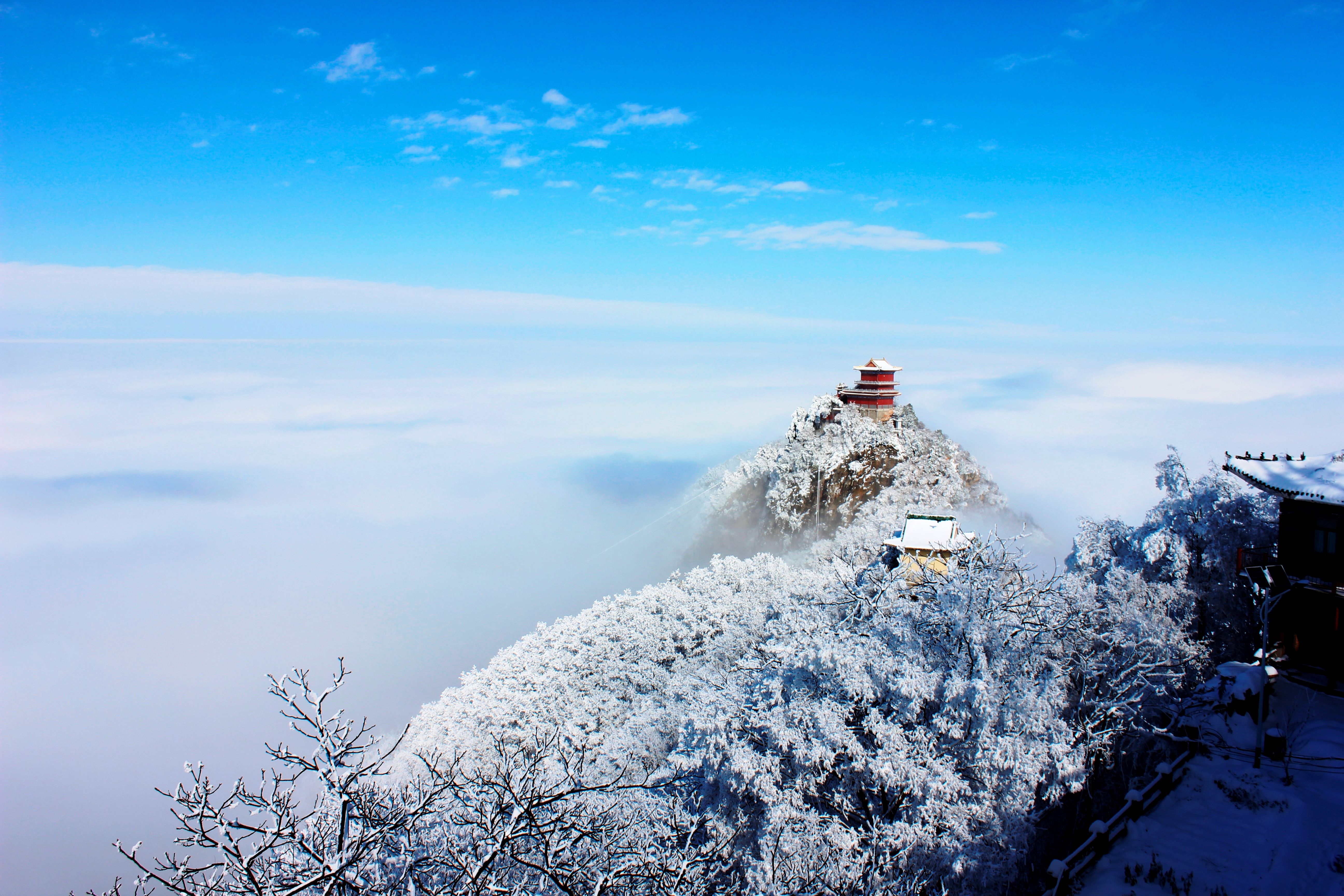 征集|【年末福利征集】雪后南五台幸遇云海