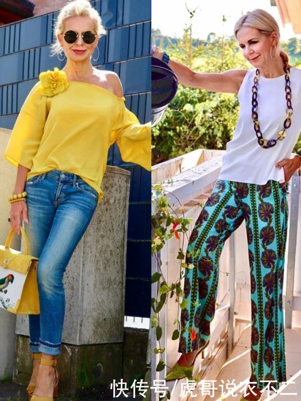 60岁女人会穿不显老,国外奶奶靠搭配成赢家,显年轻又漂亮