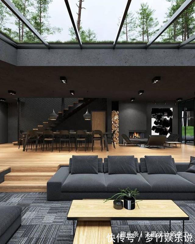 这才叫享受生活,地面下挖30公分做下沉式