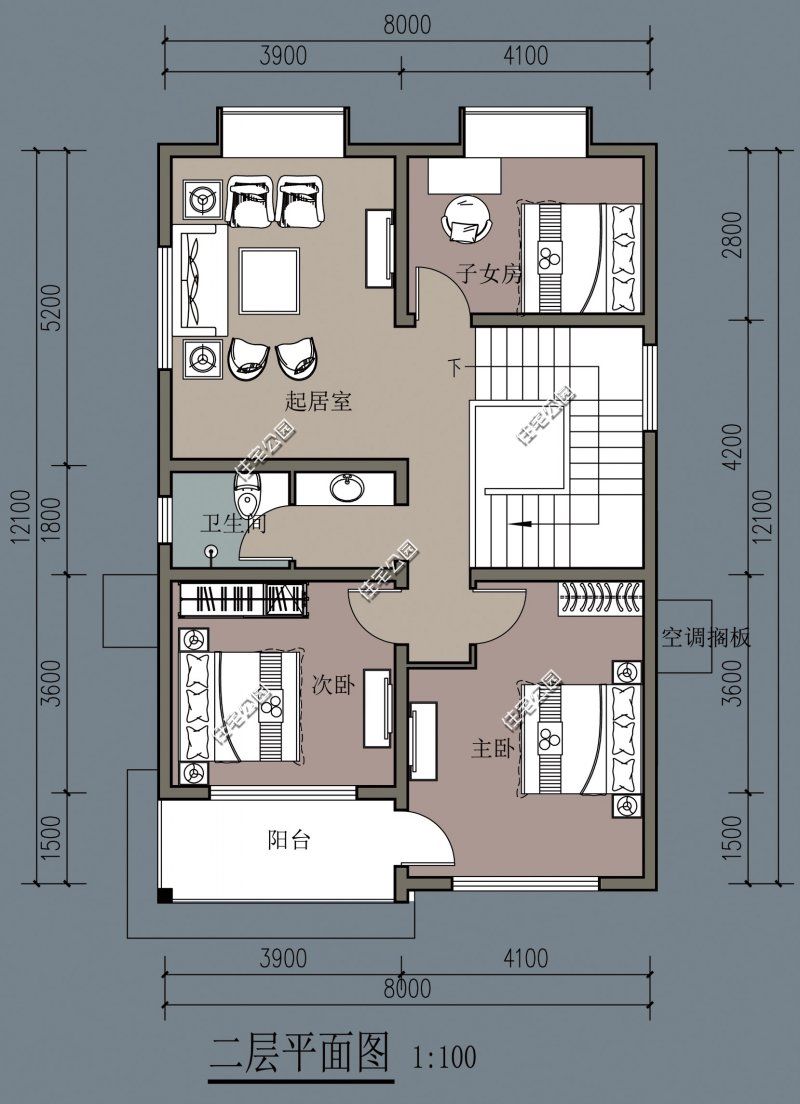 露台|农村建房想省钱？看看这10套平屋顶户型，20来万就能建好