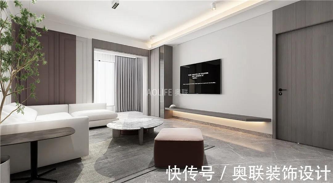 效果图|时代俊园140㎡现代简约风装修,增添生活仪式感