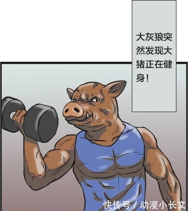 |搞笑漫画：童话里的三只小猪，长大了