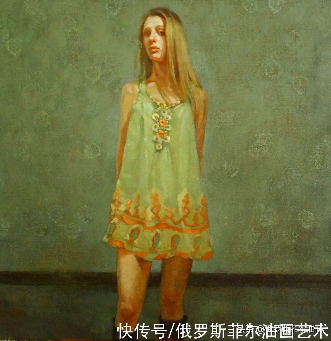 油画&美国画家桑德拉·弗朗德的油画里，充满了微妙而引人注目的情感