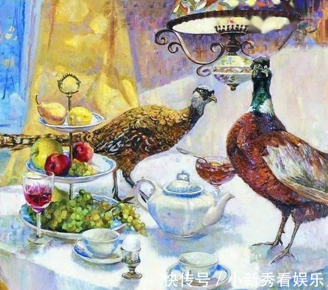 女画家@俄罗斯女画家油画作品，色彩绚丽