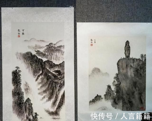 绘画作品#黎姿82岁父亲国画水平高：模仿黄宾虹非常像，绘画造诣很出彩