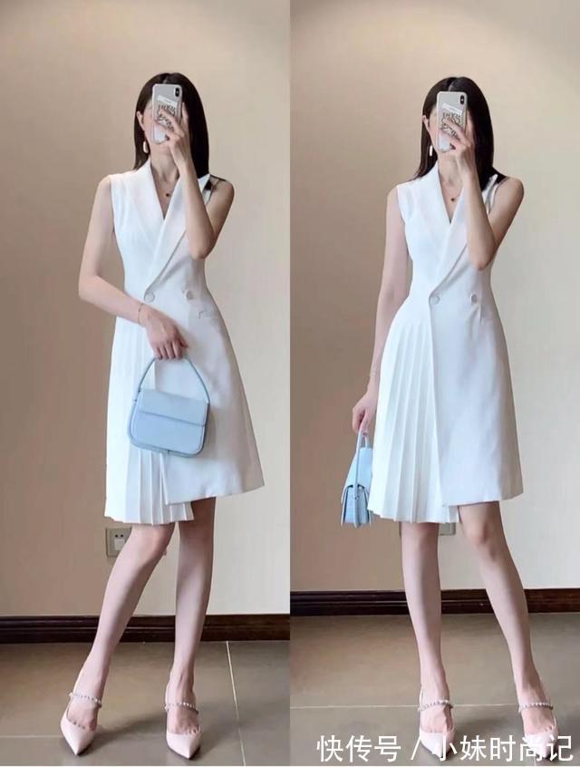 气质|“高跟鞋”,搭半身裙连衣裙,不用费力就能显高