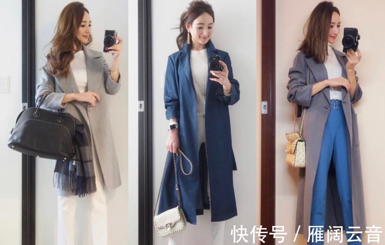阔腿裤|想要穿得舒服又好看,一定少不了大衣,这位博主的搭配值得借鉴