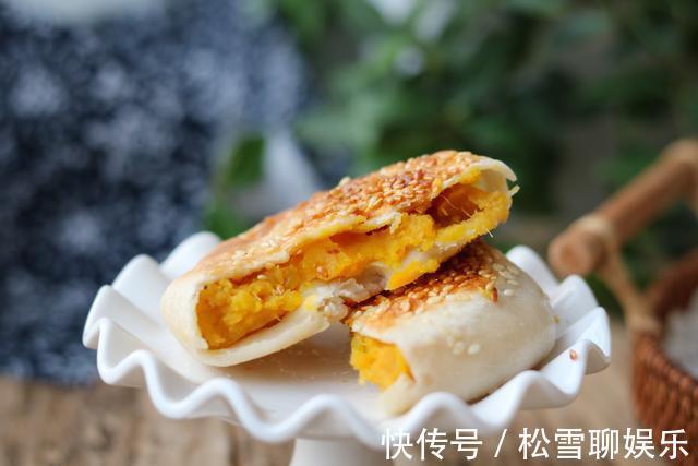 植物油|冬天做点红薯芝麻饼，当早餐零食都不错，软糯香甜又营养