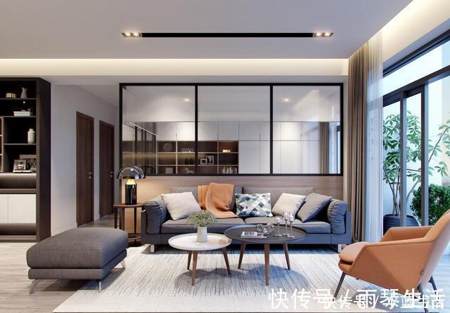 折叠门|我要有钱也买横厅户型，沙发不靠墙，餐厨一字排开，越看越高级