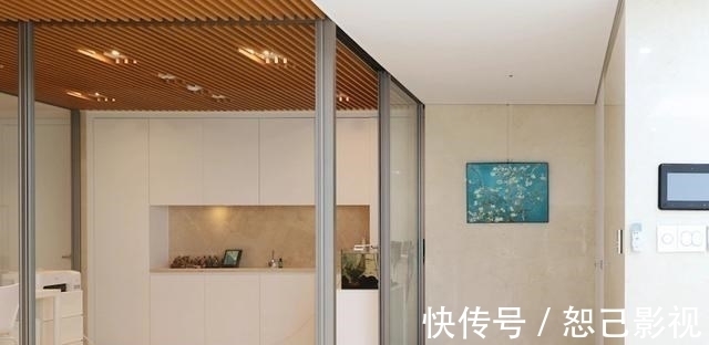 玄关区|入户无玄关,用玻璃门围起来一个多功能玄关区,从无到有很容易