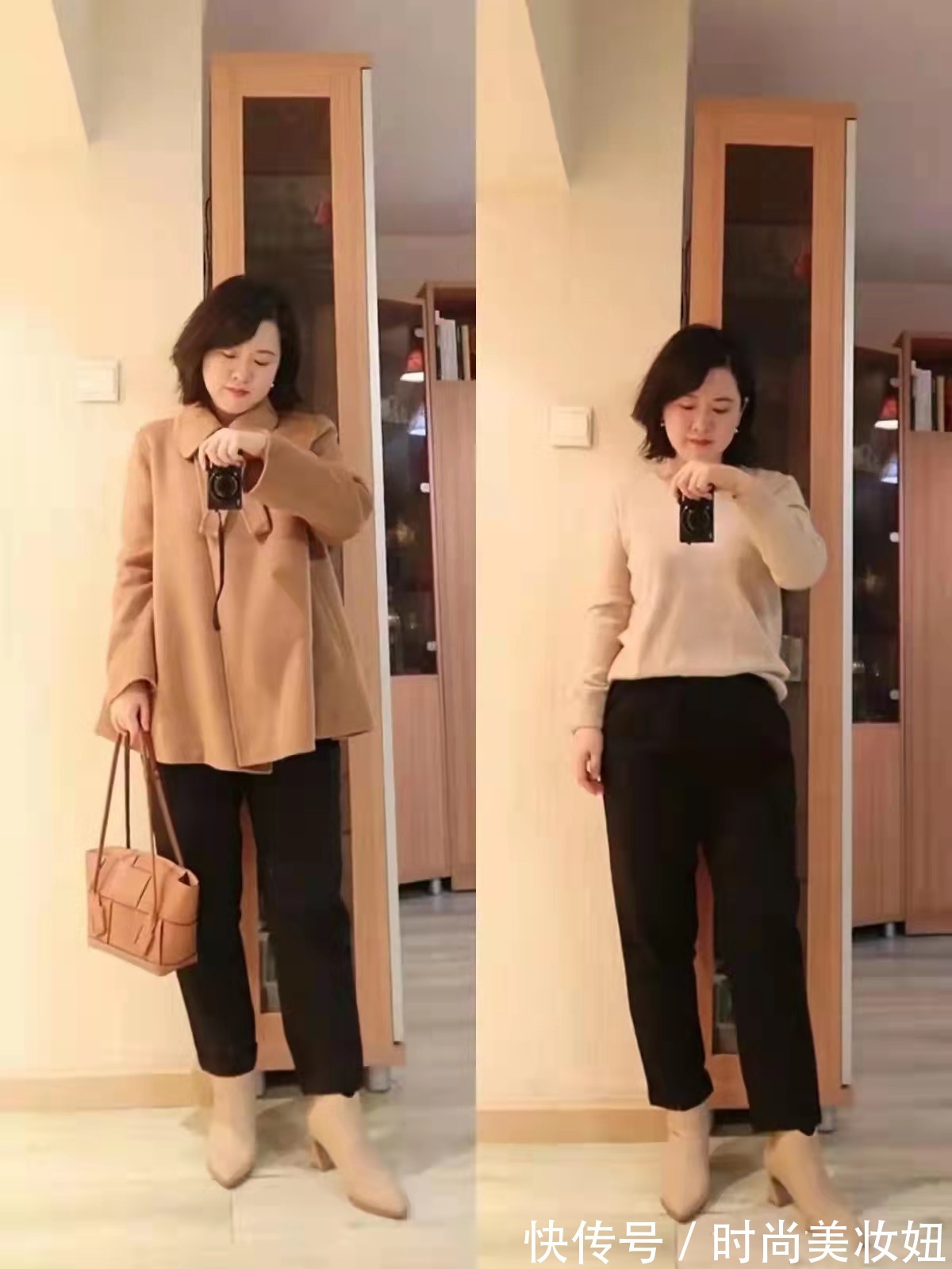 穿搭|“短靴+9分裤”才是冬季该有的穿搭,看微胖博主示范,保暖洋气