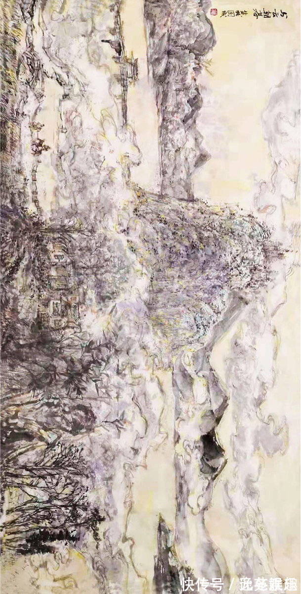 画家$「画作欣赏」一帘烟柳一路风景,画家余国城作品欣赏