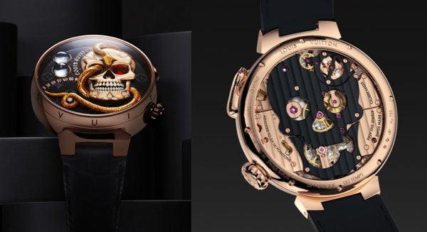 把骷髅和响尾蛇戴在手上！路易威登自动人偶腕表来袭！